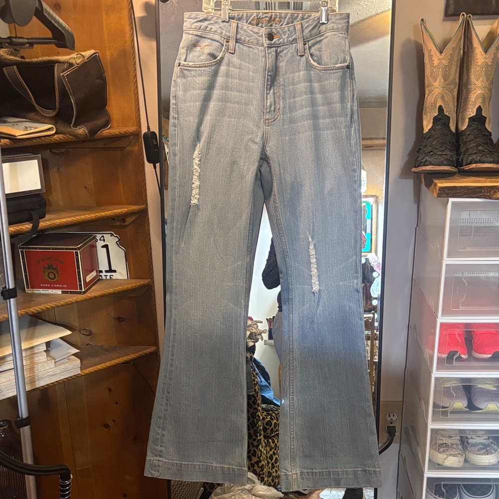 Kimes Ranch Light Blue Flare Jeans